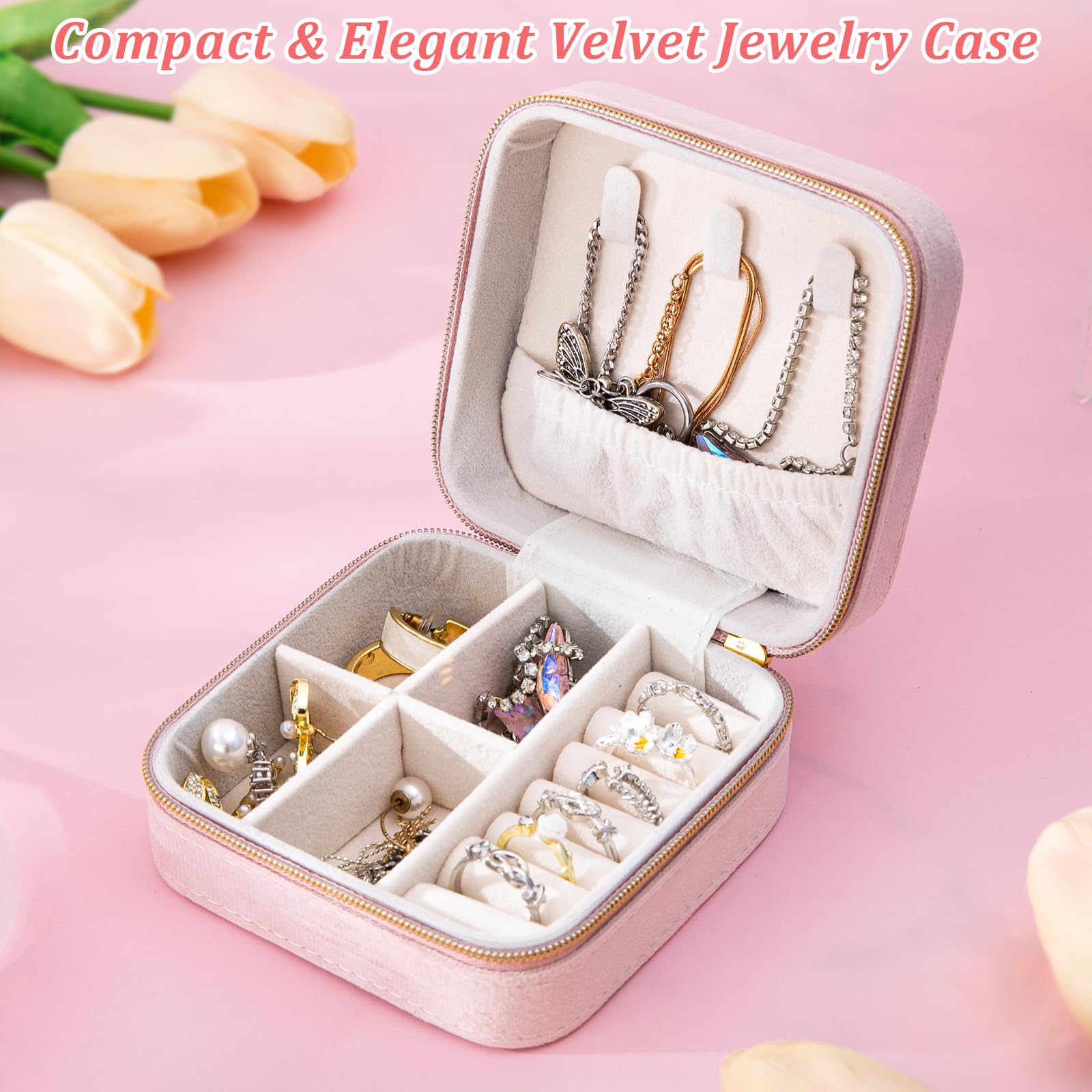 Mothers Day Gifts for Mom, 7Pcs Mom Gifts Set – 18Oz Tulip Embossed Pearlescent Glaze Best Mom Ever Mug, Spoon, Headband, Socks, Jewelry Box, Card, Gift Box – Birthday Gift for Mom from Daughter, Son