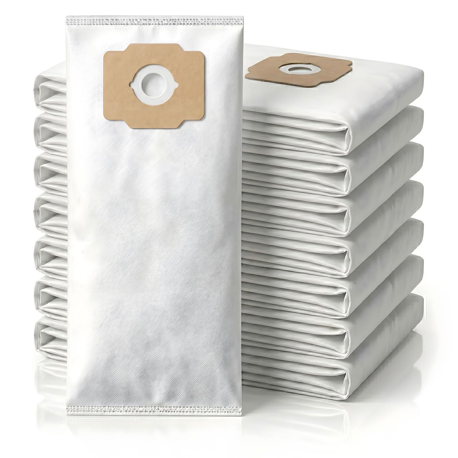 8 Pack Central Vacuum Bags Replacement for Beam, Electrolux, Kenmore 50500, Eureka, Nilfisk, Husky, Mastercraft, Star-Brute Non-Woven Cloth Filter Bags for Central Vac Systems | Sac Aspirateur Central