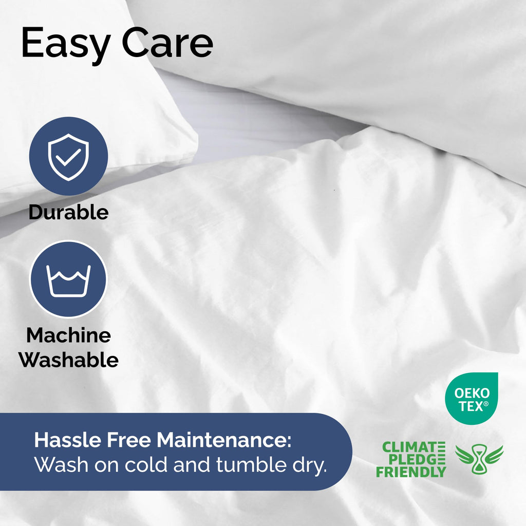 White Duvet Cover Queen Size - Extra Soft Queen Size Duvet Cover - Lightweight, Comfy, Cozy & Breathable - Easy Care & Fade Free with Zipper Closures & Ties - 90" x 90" Inches - Comforter Not Included