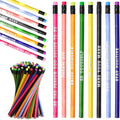 100 Pcs Inspirational Pencils Color Changing Mood Pencil Motivational Pencils with Motivational Sayings for Classroom, Colorful PencilMood Pencil HB Changing Pencilfor Kids Classroom Student Reward