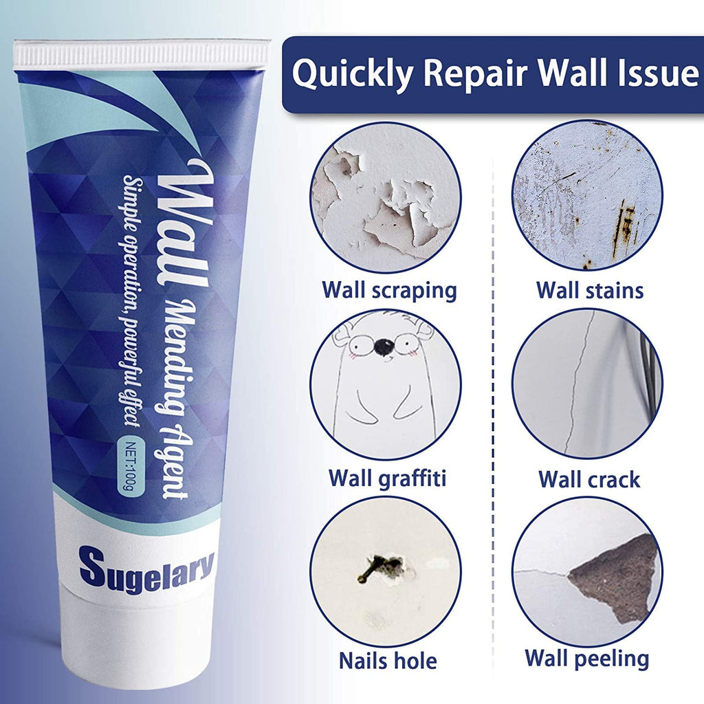 Drywall Repair Kits, 2 Pcs Spackle Wall Repair Kit, Wall Surface Spackle Paste, Wall Mending Agent, Quick Solution to Fix The Holes Wherever Home Wall Also Works on Plaster