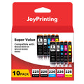 JoyPinting PGI-225 CLI-226 Ink Cartridges Compatible with Canon 225 226 Ink PGI225 CLI226 CLI 226 Use for MG5320 MG6220 MG5220 MG6120 MG8220 MX882 MX892 MX712 IP4820 IP4920 IX6520 (10-Pack)