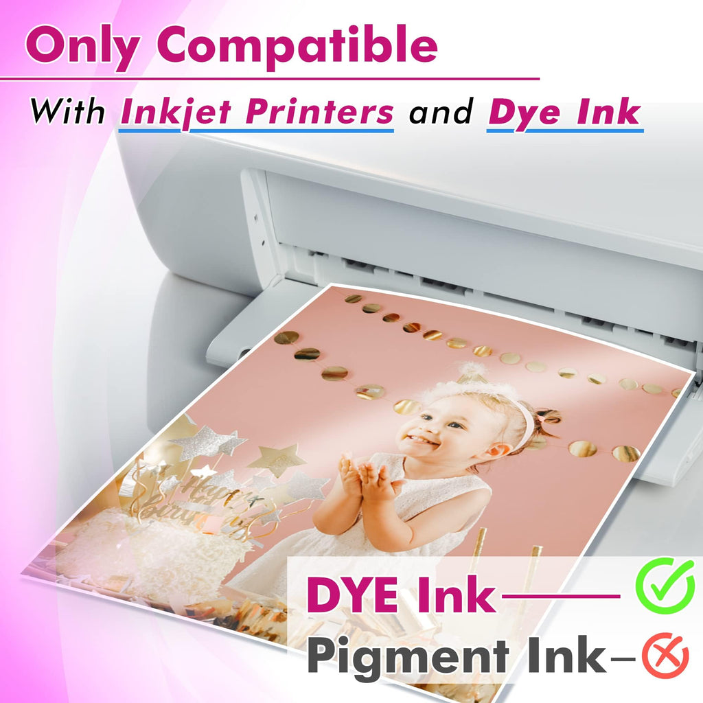 Koala Glossy Inkjet Photo Paper 11X17 Inches 48lb 100 Sheets Professional Glossy Photographic Paper Compatible with Inkjet Printer Use DYE Ink 180GSM