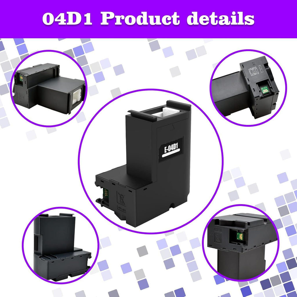 ARTITECH T04D1 04D1 Ink Maintenance Box Waste Ink Tank Remanufactured for EcoTank ET-15000 ET-2760 ET-3760 ET-4760 ET-3750 ET-4750 ET-5150 Workforce WF-2860 Expression XP-5105 XP-5100, 2 Pack