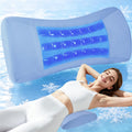 Lumbar Support Pillow for Bed, Memory Foam Lower Back Pillow with Cooling Gel, Ergonomic Back Support for Side & Back Sleepers, Removable Breathable Cover for Bed, Sofa & Car