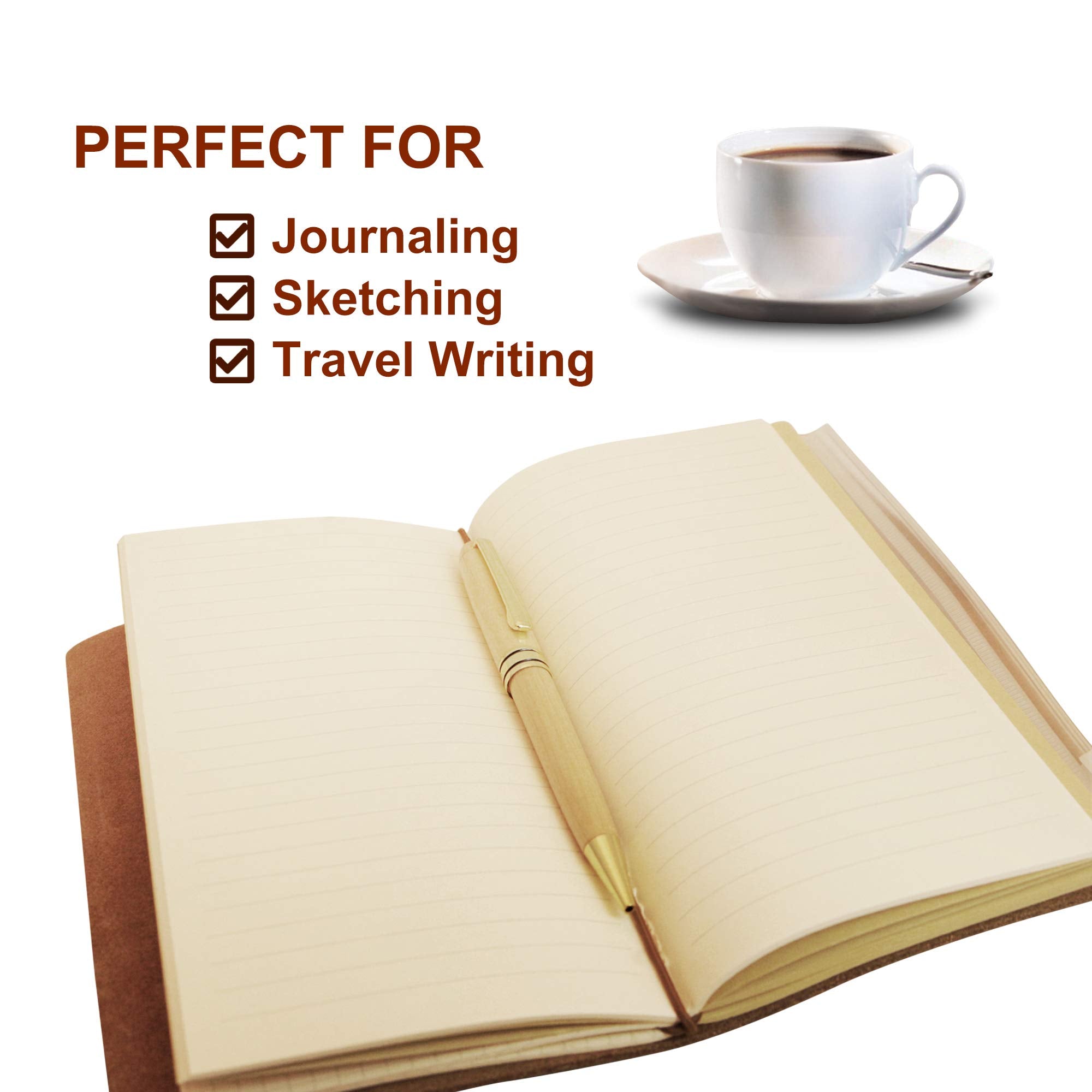 Personalized Leather Notebook Mother‘s DayTo My Wife Gift - Hand-Crafted Genuine Leather Journal for Writing, Poets, Travelers, as a Diary or Life Planner - Birthday Christmas Gifts For Wife