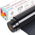 Lya Vinyl Heat Transfer Vinyl - 12" x 40ft Black HTV Vinyl Roll for Shirts, Iron on Vinyl for Cricut & Cameo - Easy to Cut & Weed for Heat Vinyl Design
