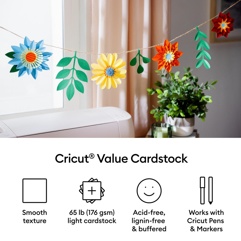 Cricut® Value Cardstock, Rainbow Sampler - 12 in x 12 in (75 Sheets)