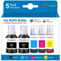 Mutikor T502 Ink Refill Bottles ET-2760 ET-2850 ET-3850 Ink Replacement for t502 Ink for ET-4760 ET-2760 ET-3830 ET-15000 ET-4850 ET-2750 ET-4750 ET-3750 ET-3950 ET-4950 Printers (2BK C M Y)