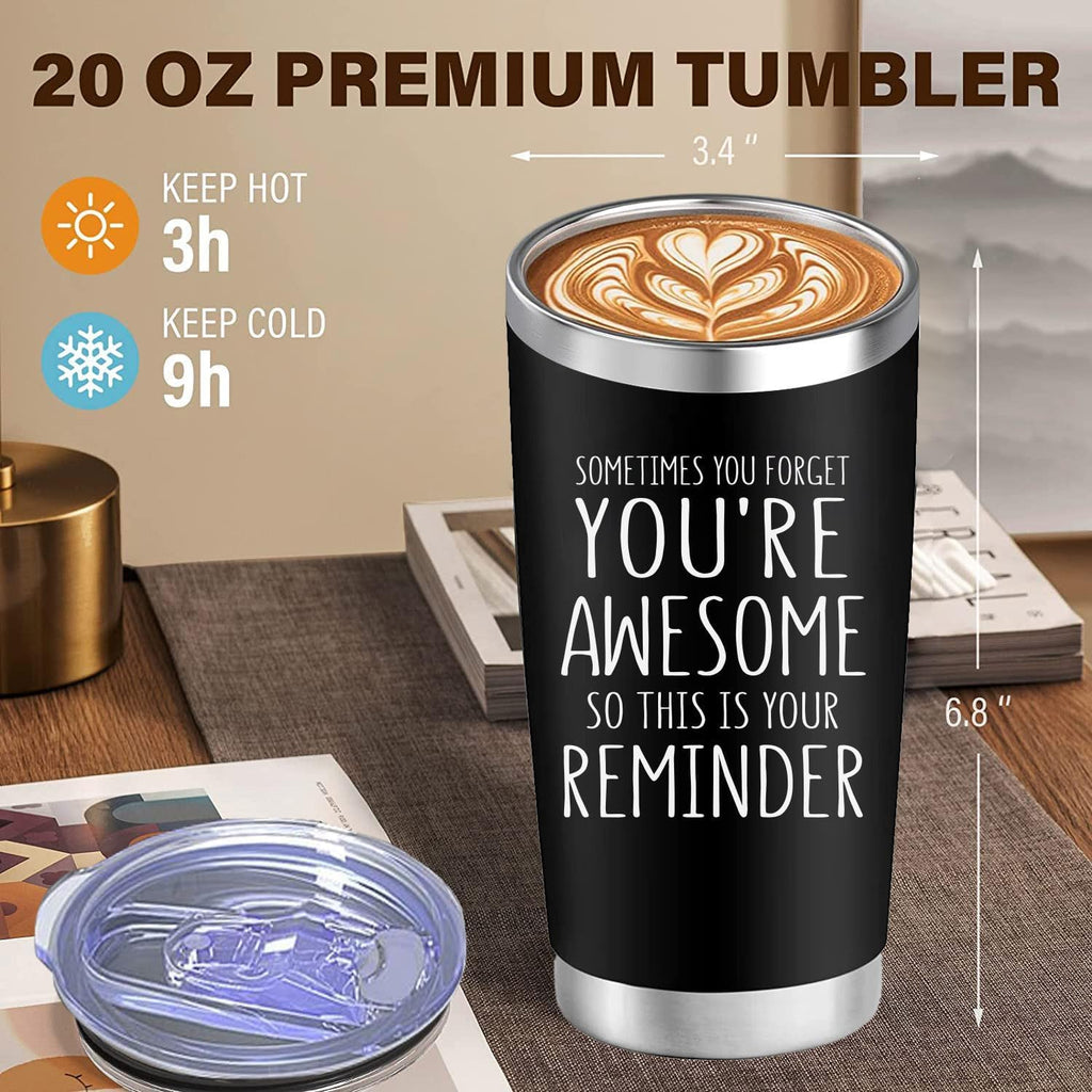 Birthday Gifts for Men, Husband, Boyfriend, Him, Father's Day Gifts, Inspirational Gifts for Men Dad, Thank You Appreciation Gifts for him- 20 Oz Travel Tumbler