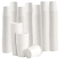 FUNSUEI 400 Pack 4 oz Disposable White Paper Cups, Bulk Food Grade Hot Coffee Cups for Home, Travel, Parties, Recyclable
