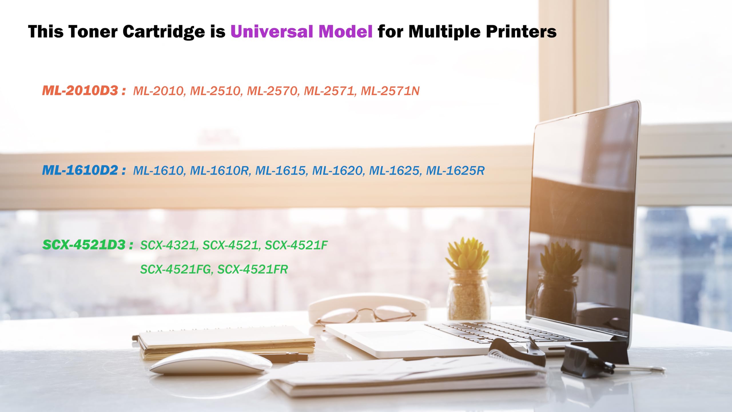 Ultra Toner® Compatible Replacement for Samsung ML-2010 ML-1610 Black Toner SCX-4521 ML-1610 ML-1610R ML-1615 1620 1625 1625R ML-2010 2510 2570 2571 2571N SCX-4321 SCX-4521 4521F 4521FG 4521FR (1 PK)