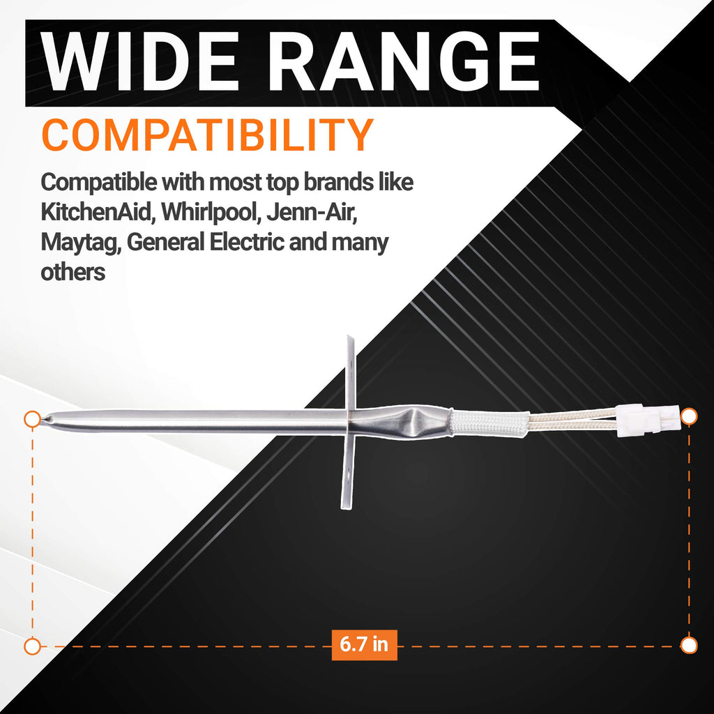 BlueStars Ultra Durable W10131825 Oven Temperature Sensor - Compatible with Whirlpool Maytag KitchenAid Ovens - Replaces WPW10131825 4455636 WPW10131825VP PS11748765