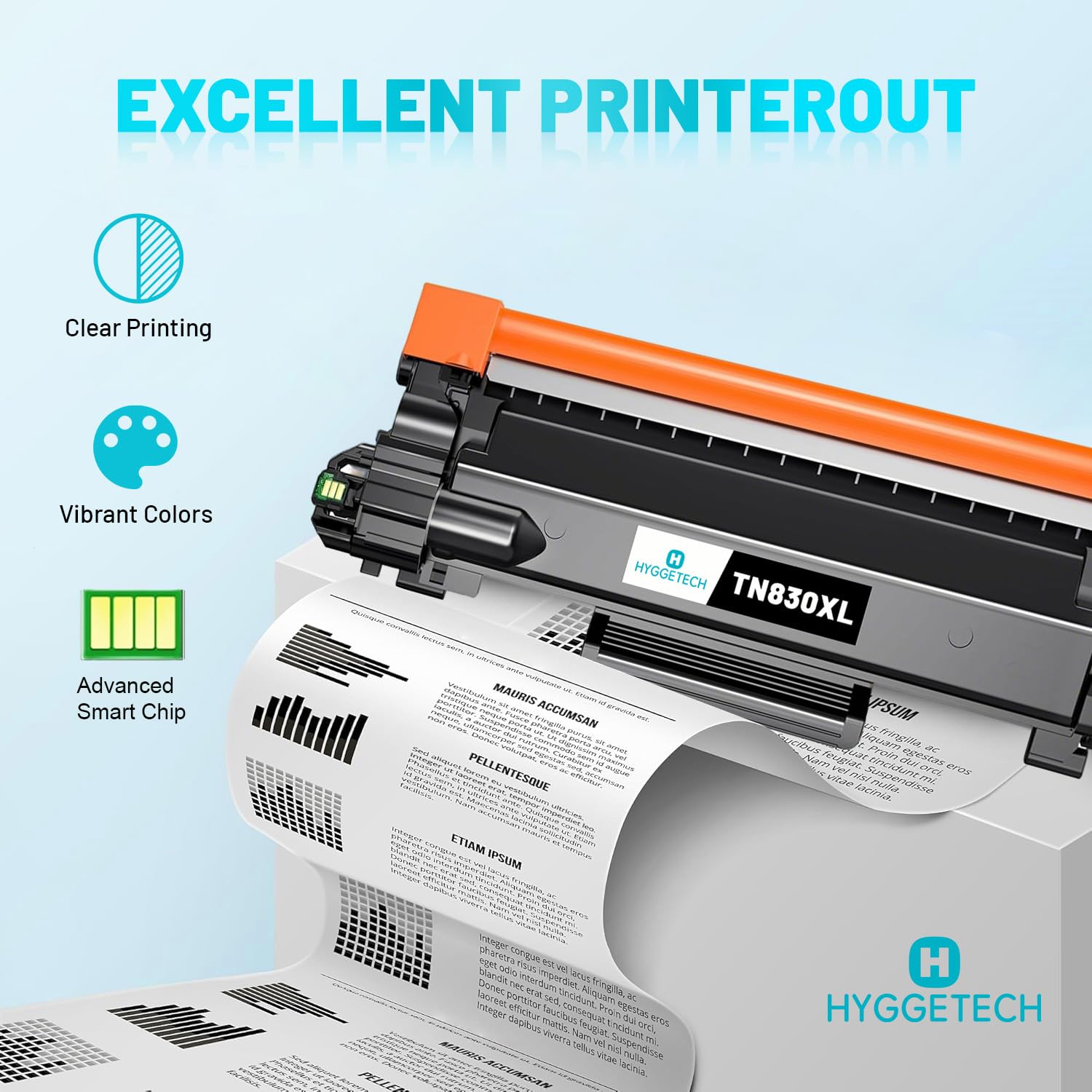 TN830XL Toner Cartridges with Chip Replacement for Brother TN830XL TN830BK TN830 XL Black Toner Cartridges Work with Brother DCP-L2640DW DCP-L2647DW HL-L2420DW HL-L2460DW HL-L2460DWXL HL-L2480DW