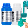 BBDINO Silicone Mold Making Kit, Super Elastic Liquid Silicone for Mold Making, N.W. 21.2 oz, 1:1 Mixing by Volume, Ideal for Casting 3D Silicon Molds| Food Molds, Jade Green