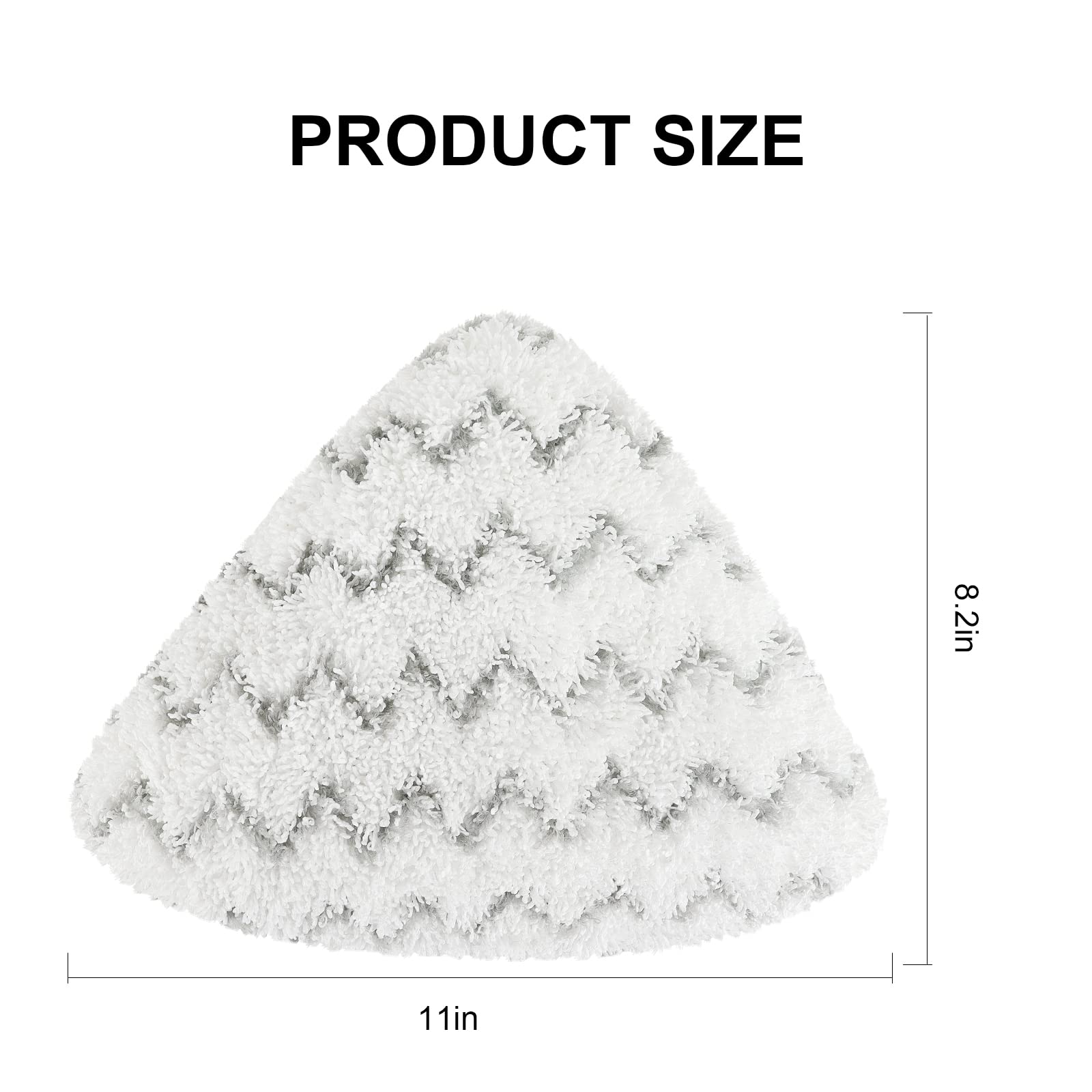 Steam Mop Pads Compatible with Bissell PowerEdge and PowerForce Lift Off 2-in-1 Series 2078 20781 2165 20781 2814C Steam Mop Cleaner Replacement Mop Cloth (2 Soft + 2 Scrubby)