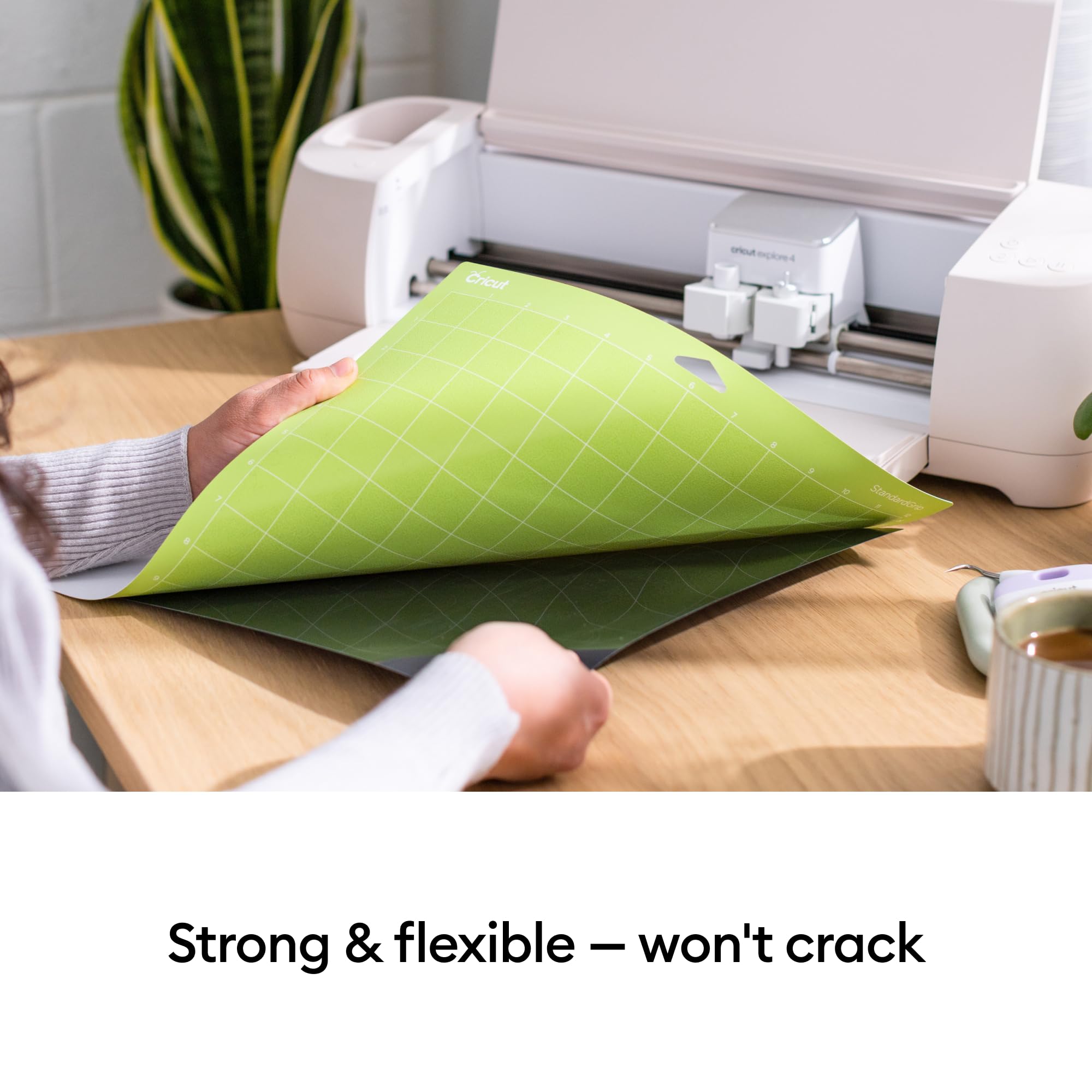 Cricut StandardGrip Machine Mats 12in x 12in, Reusable Cutting Mats for Crafts with Protective Film, Use with Cardstock, Iron On, Vinyl and More, Compatible with Cricut Explore & Maker (3 Count)