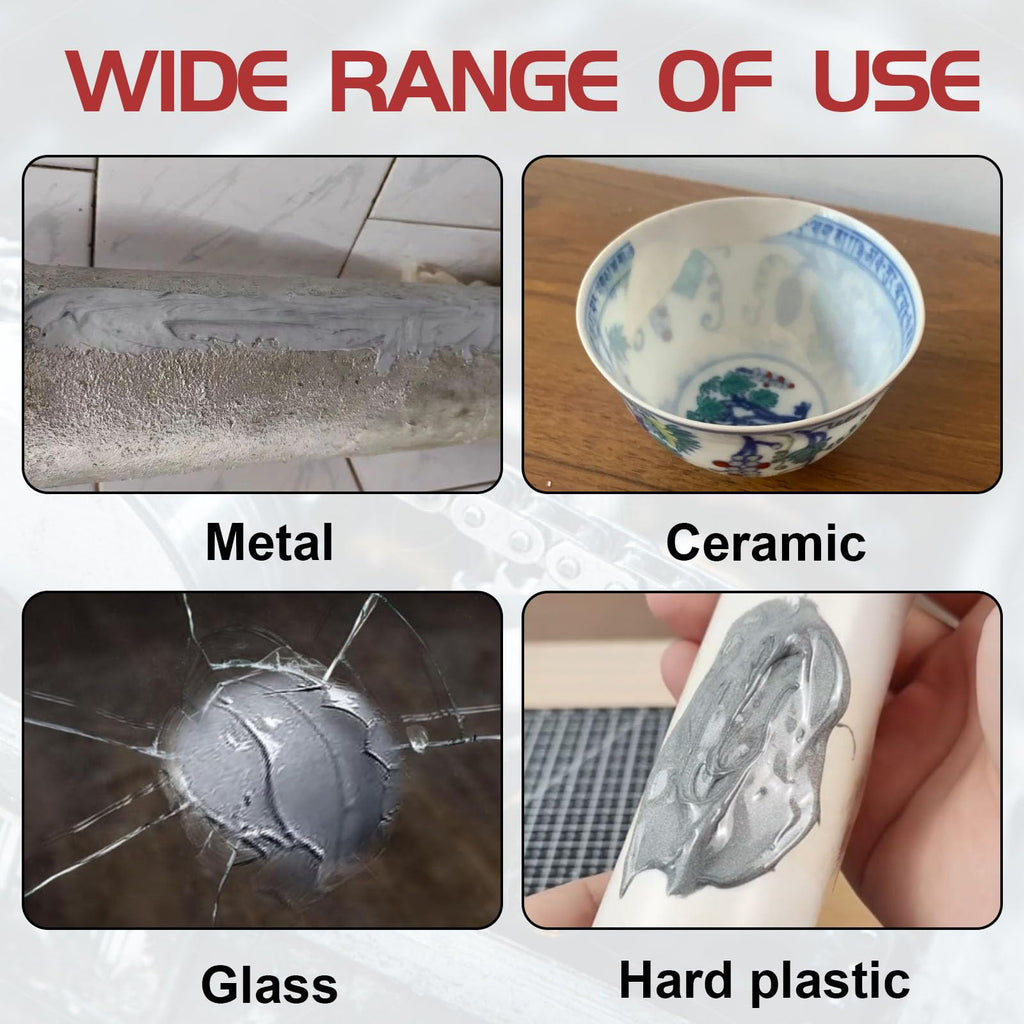 GDDP Metal Glue 240g, 2 Part Epoxy Resin Metal Welding Glue, Heavy Duty for Welding Aluminum, Tiles, Sealing, Adhesive for Metal, Plastic, Steel, Ceramics