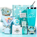Birthday Gifts for Women, Funny Unique Spa Birthday Gifts Basket Ideas for Her, Best Friend,Coworker, Sister, Mom, Aunt, Grandma, Daughter, Wife, Teacher, Girlfriend, Bestie, BFF (Blue)