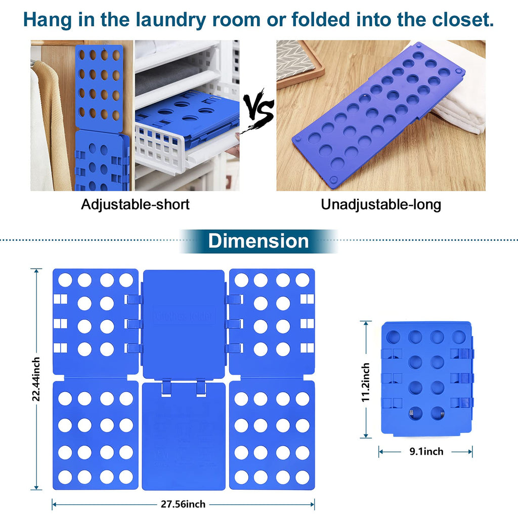 Geniusidea Shirt folding Board Tshirt Folding Board t Shirt Folder Clothes Plastic Laundry Room Organizer