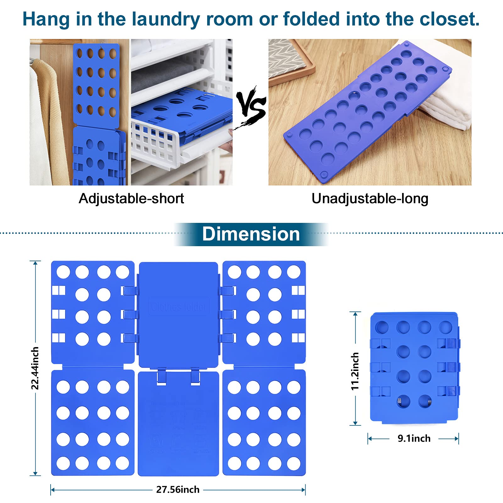 Geniusidea Shirt folding Board Tshirt Folding Board t Shirt Folder Clothes Plastic Laundry Room Organizer