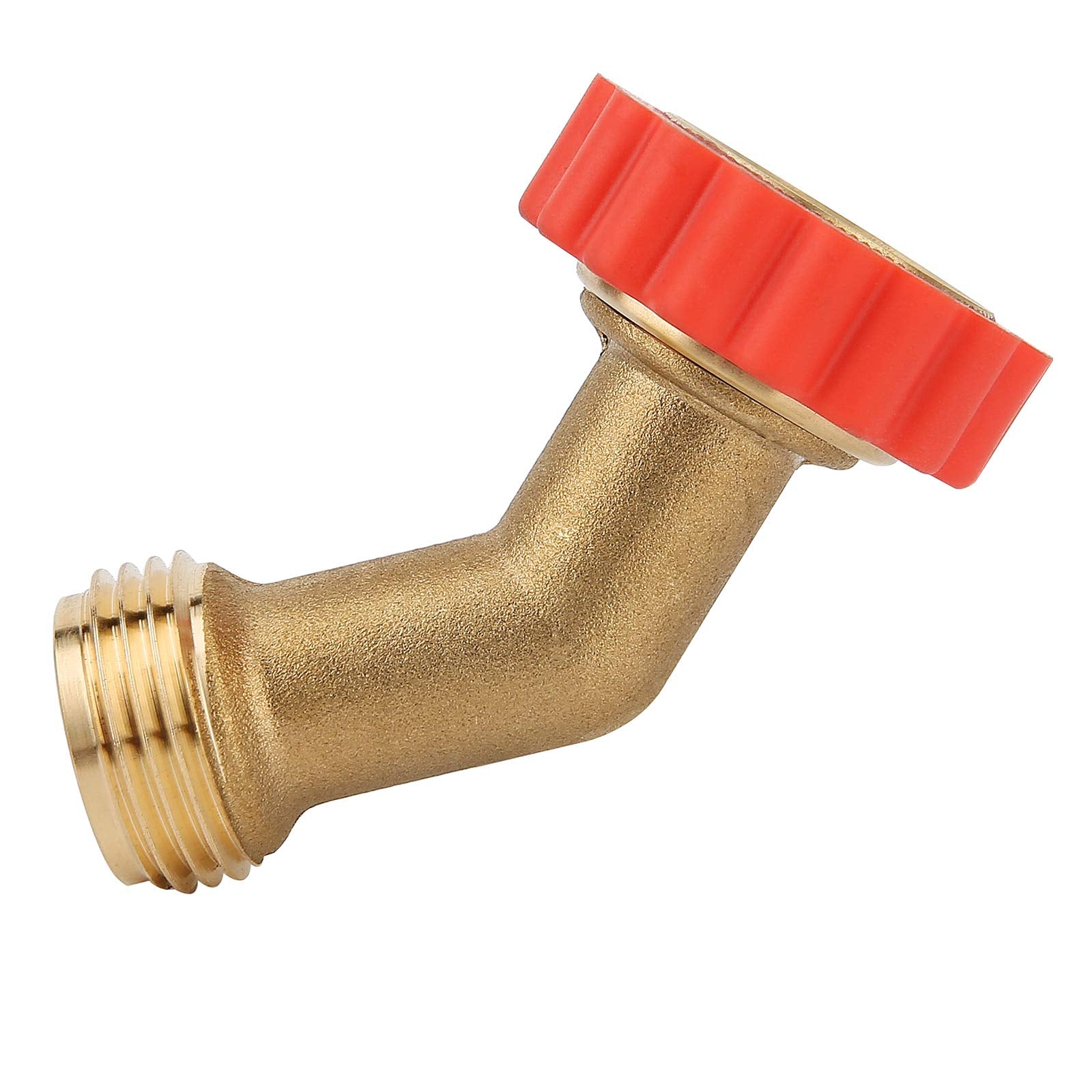 Solimeta 45-Degree Hose Elbow for RVs, Lead-Free Hose Protector with Water Filter, Garden Hose Adapter, 2 Pack