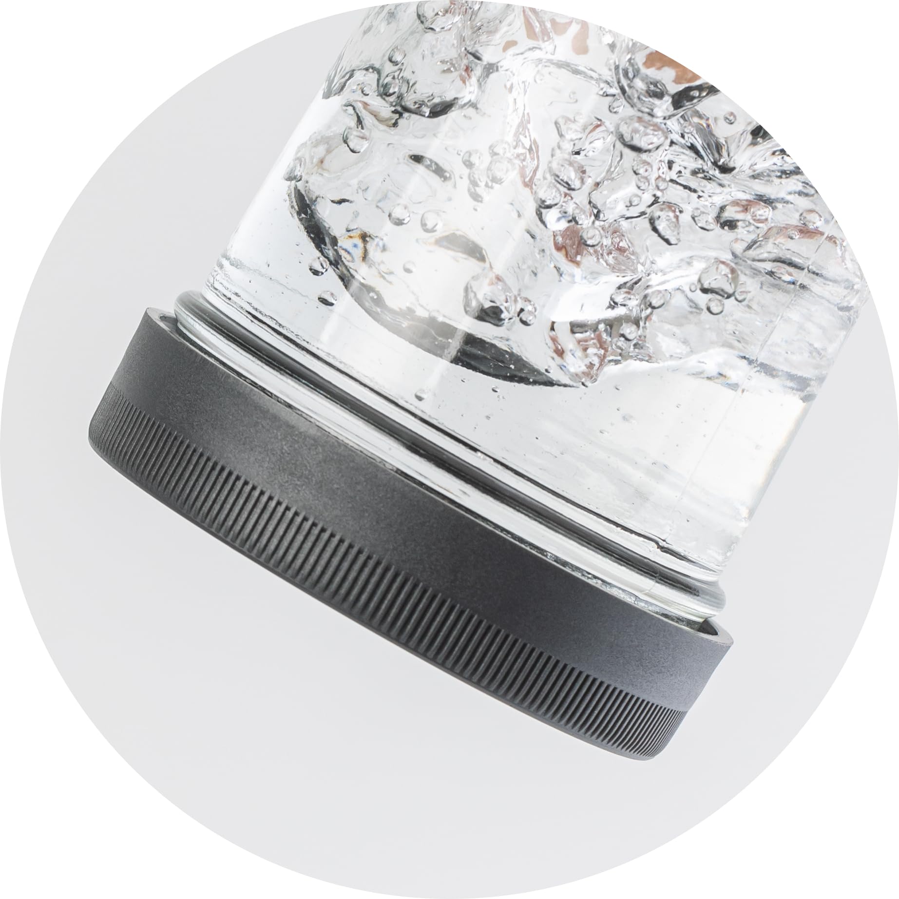 Yodecy 9 Pack Gray Wide Mouth Mason Jar Lids, One-Piece Lids, Plastic Mason Jar Lids Fit Ball, Kerr and More,Canning Lids(Gray)