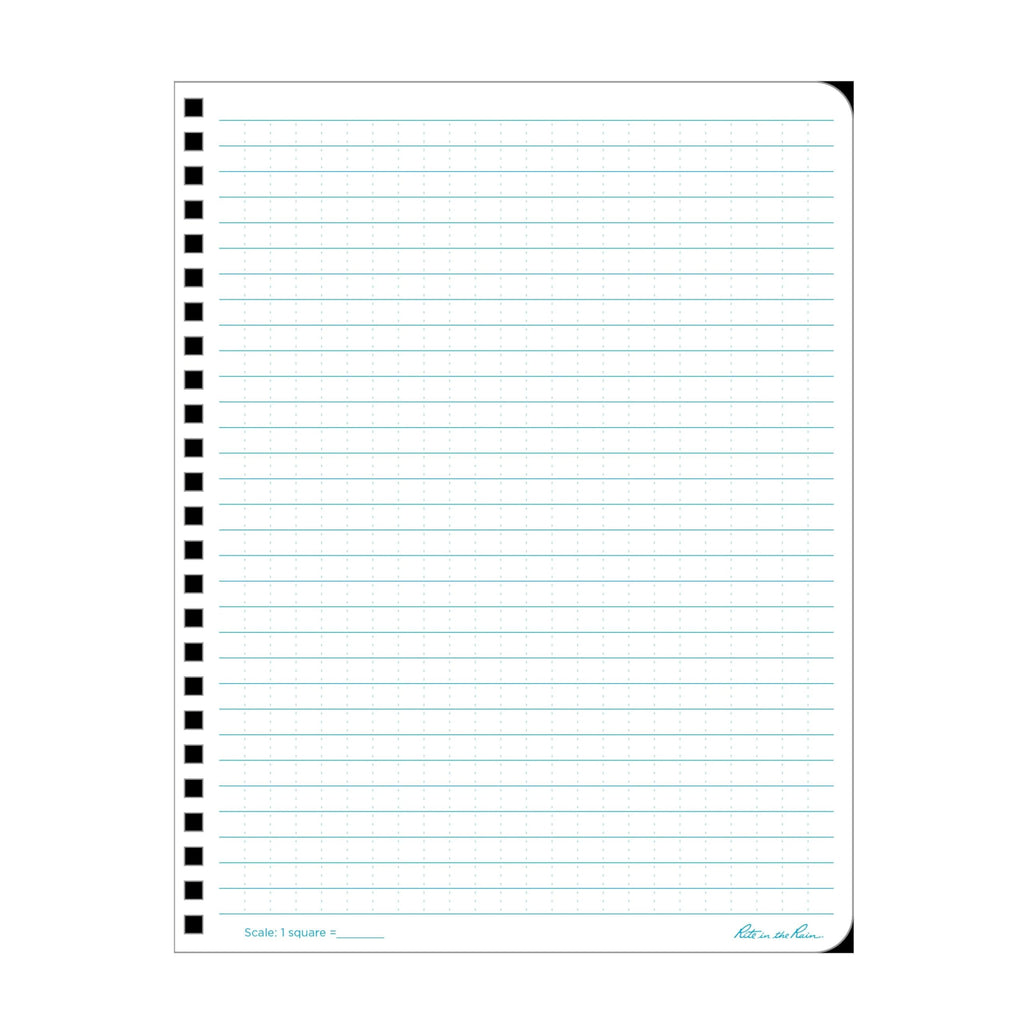 Rite in the Rain Weatherproof Side Spiral Notebook, 6.625" x 8.5", Yellow Cover, Universal Pattern, 2 Pack (No. 373-LGL2)
