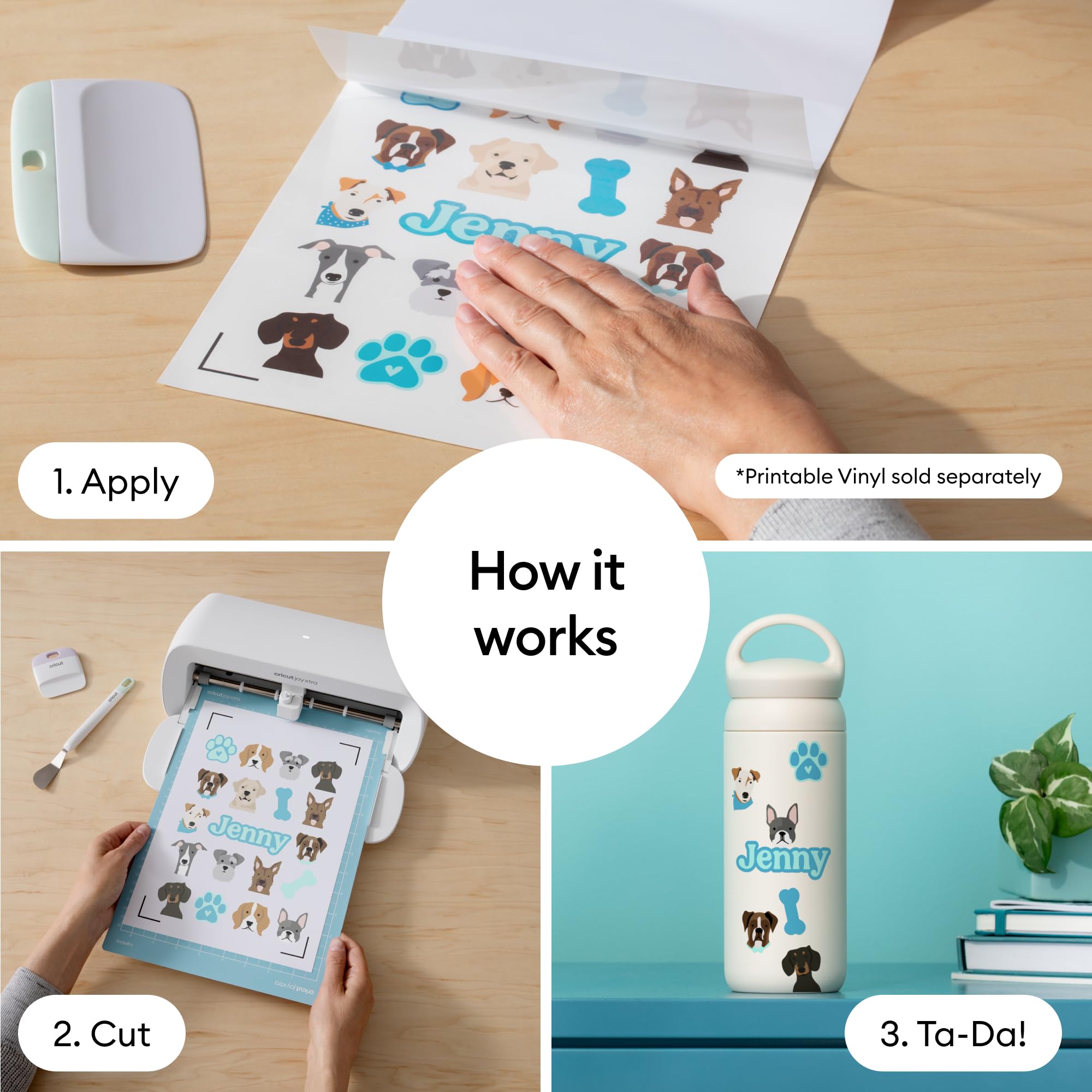 Cricut® Lamination Film - 8.5 in x 11 in (30 Count) - 15 Holographic + 15 Transparent Laminate Sheets - Adds a Protective, UV-Resistant Finish to Stickers, Scrapbooks, Decals, Cards, & More