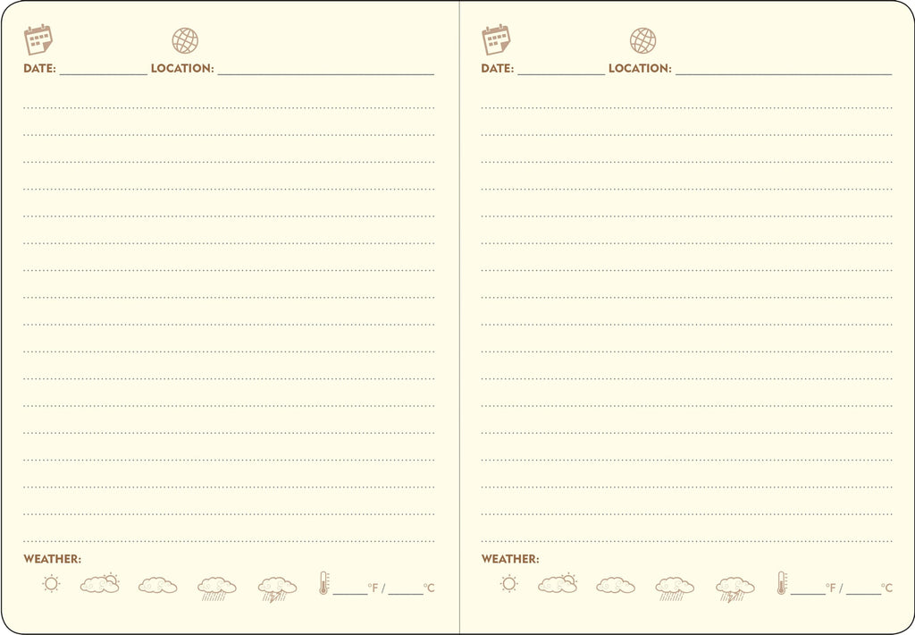 Page-A-Day Artisan Travel Journal (Diary, Vegan Leather Notebook)