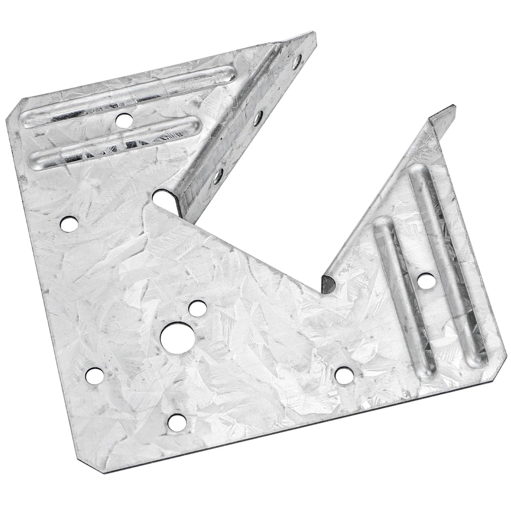 Coloch 20 Pack 18-Gauge Hurricane Tie, Hot Dip Galvanized Steel Joist Hangers Rafter Tie Brackets Heavy Duty Connector for Roofing Trusses, Wood Timbers, Resist High Wind/ Earthquake Forces