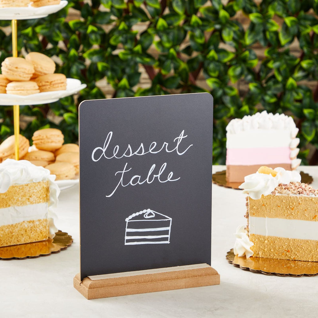 6 Pack Mini Chalkboard Signs with Stand for Table Decorations, Restaurant Food Display, Message Boards, Small Business, Wedding, Banquet, Coffee Shop (6 x 8 Inches)