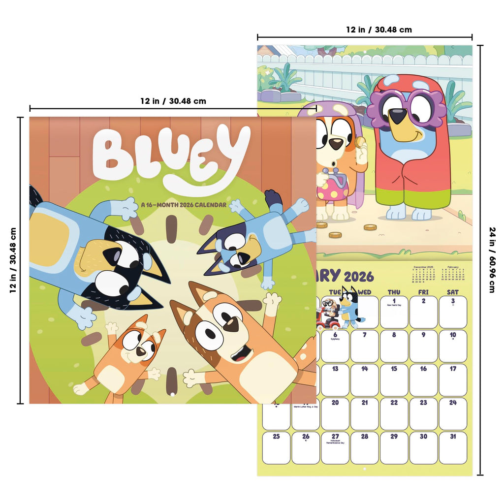 2026 Bluey Wall Calendar