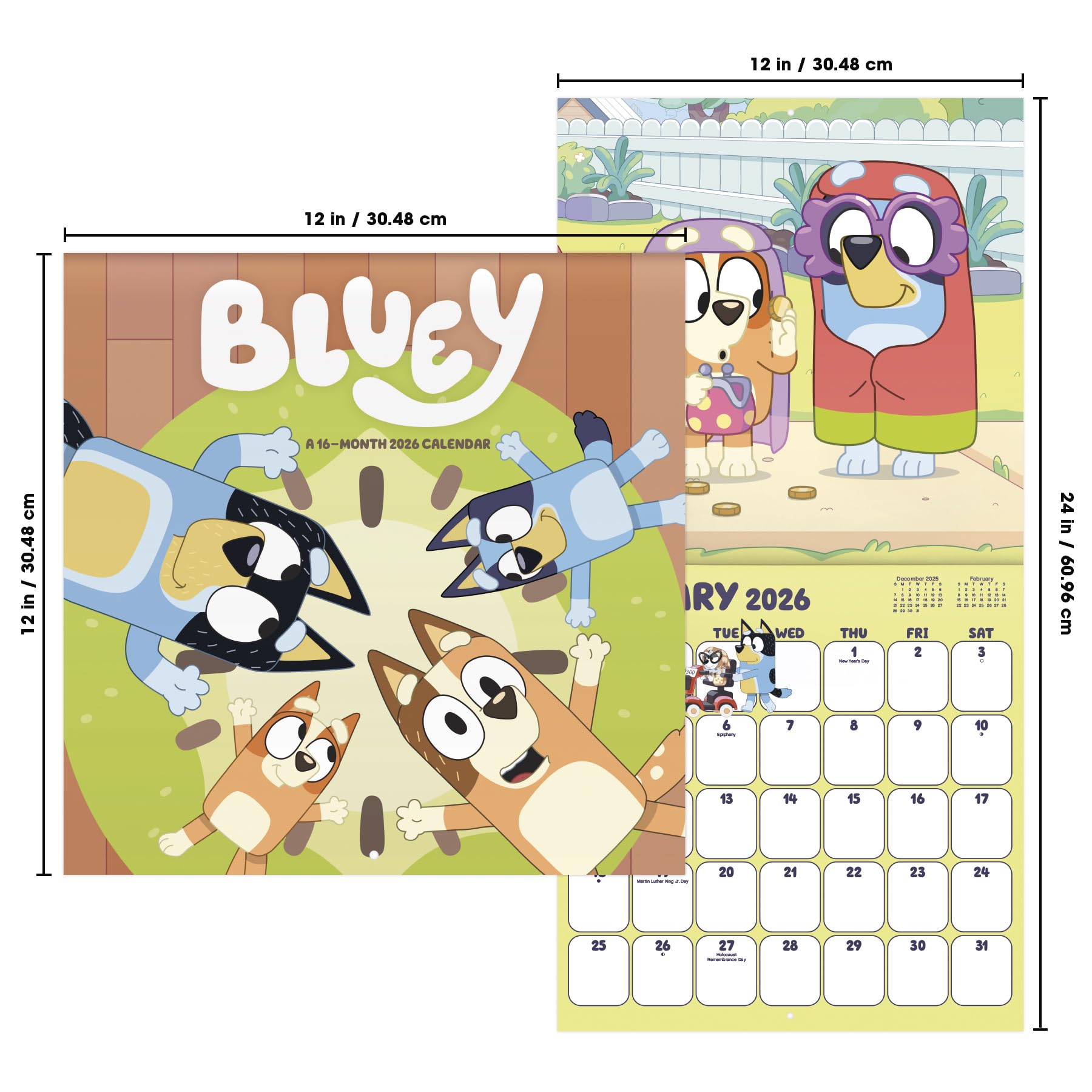 2026 Bluey Wall Calendar