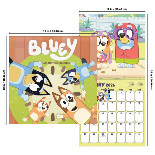 2026 Bluey Wall Calendar