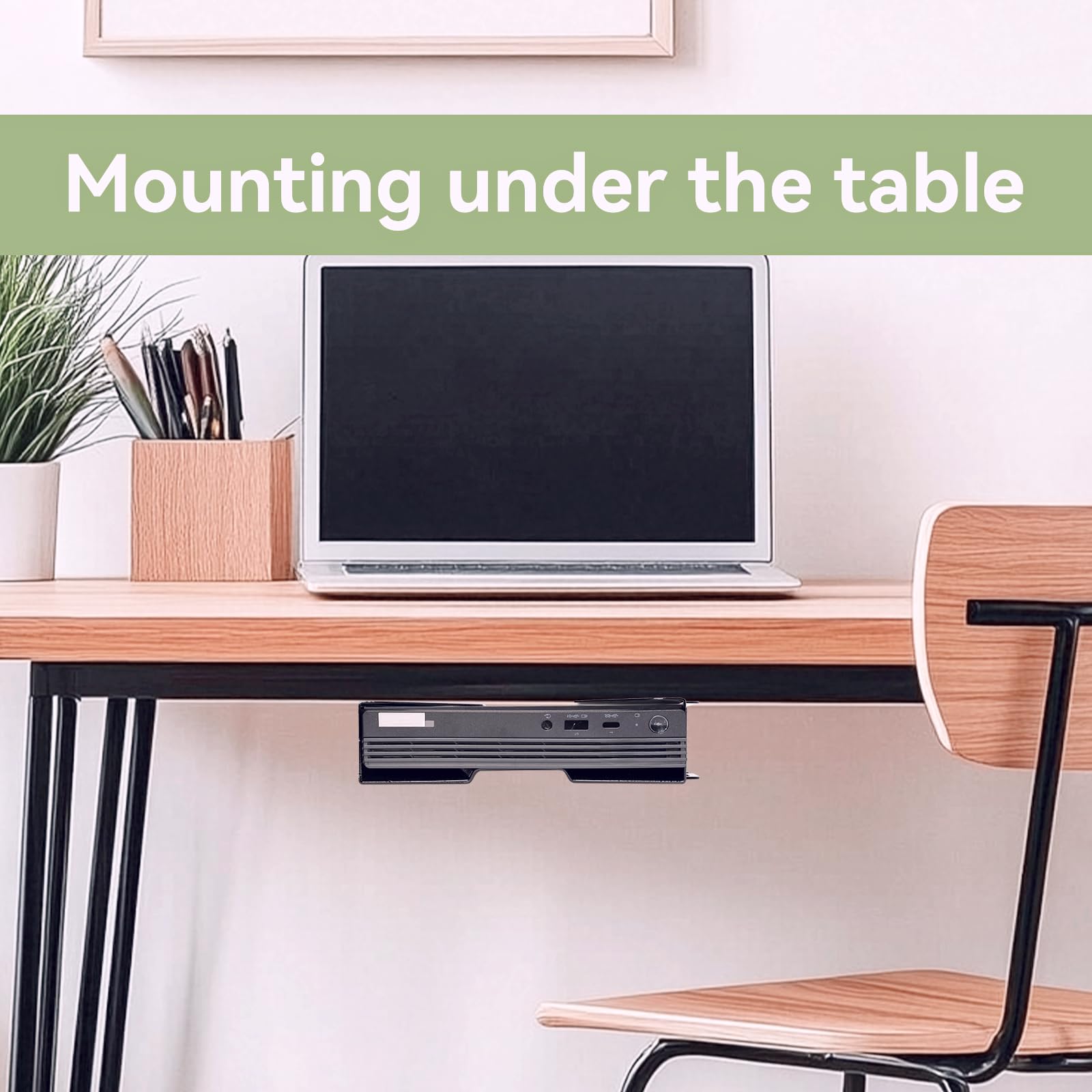 Fbyuitap Mini PC Mount Compatible with Lenovo Thinkcentre Tiny M90q Gen3, M90q Gen 2,M80q Gen3, M75q Gen2,M70q Gen 2, M70q VESA Mount Adapter Wall and Under Desk