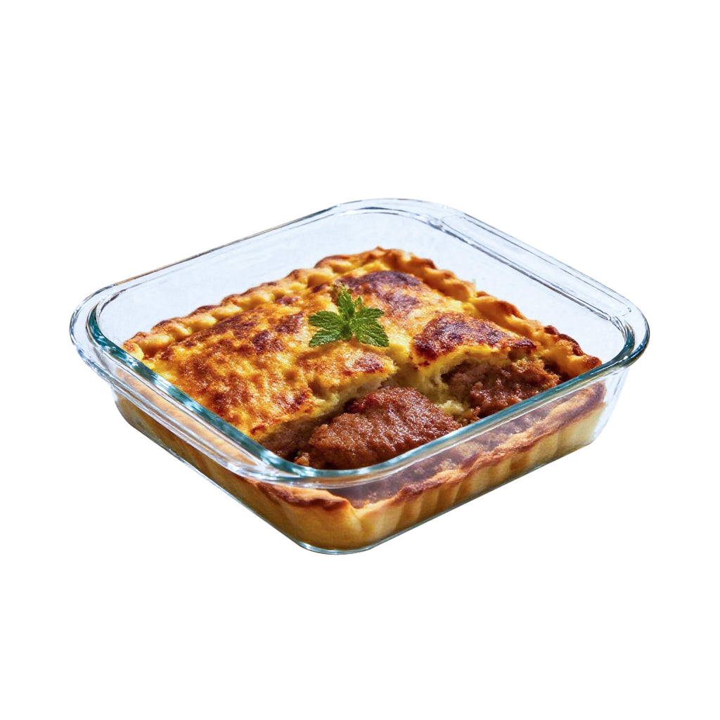 Vitrignis Glass Baking Dish - 1.9qt Square 8x8 Baking Pan - Glass Baking Dishes For Oven
