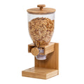 Honey-Can-Do Bamboo Cereal Dispenser, Food Storage Container for Pantry, Kitchen Counter, Organization and Storage KCH-09867 Natural