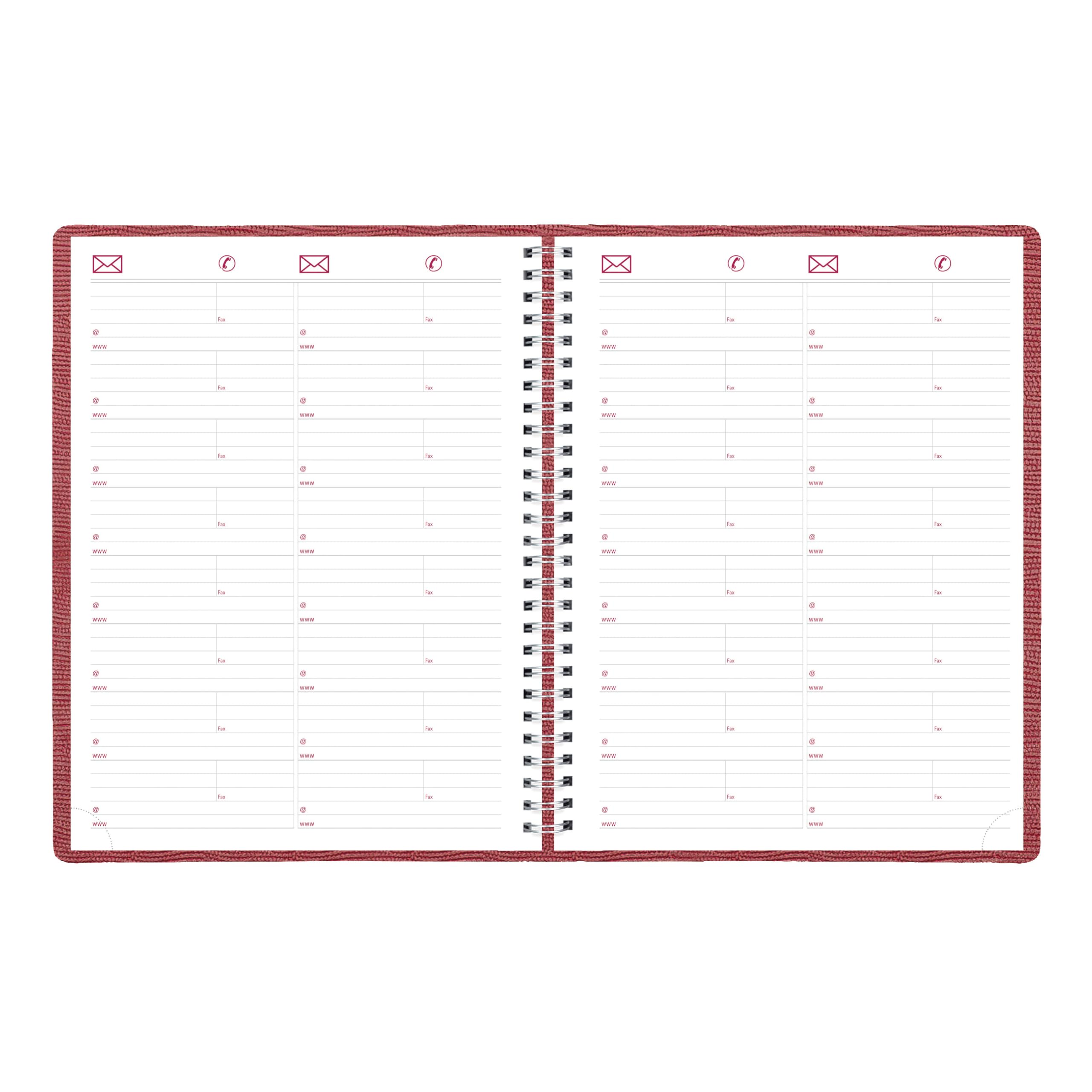 Brownline® 2026 Essential Weekly Planner, Appointment Book, 12 Months, January to December, Twin-Wire Binding, 11" x 8.5", Red (CB950.RED-26)