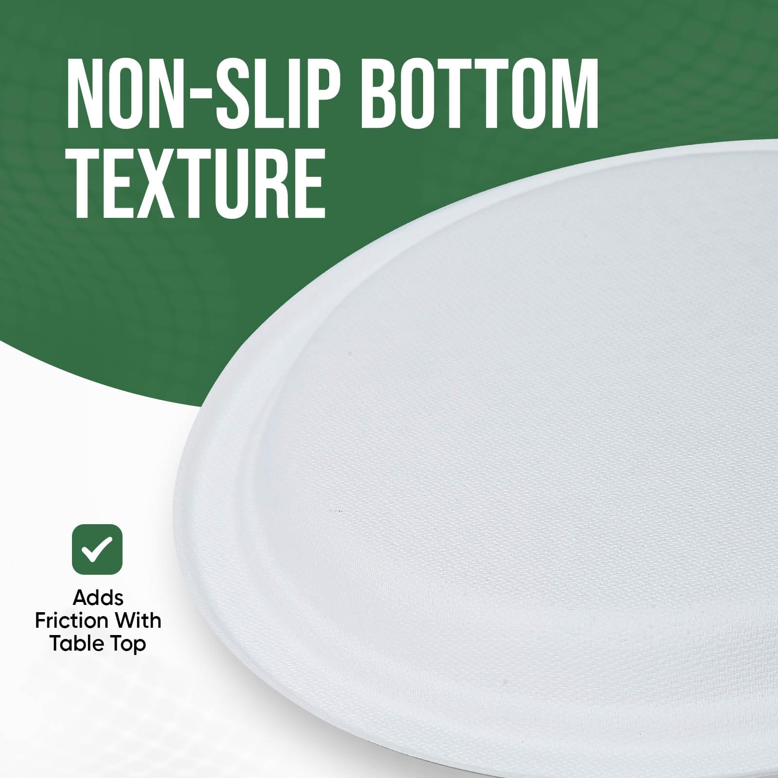 TaidMiao 9 Inch Paper Plates 100 Pack - 100% Compostable Dinnerware | Leak & Grease Resistant Disposable Plates for Parties, Microwavable, Bulk Eco-Friendly - White