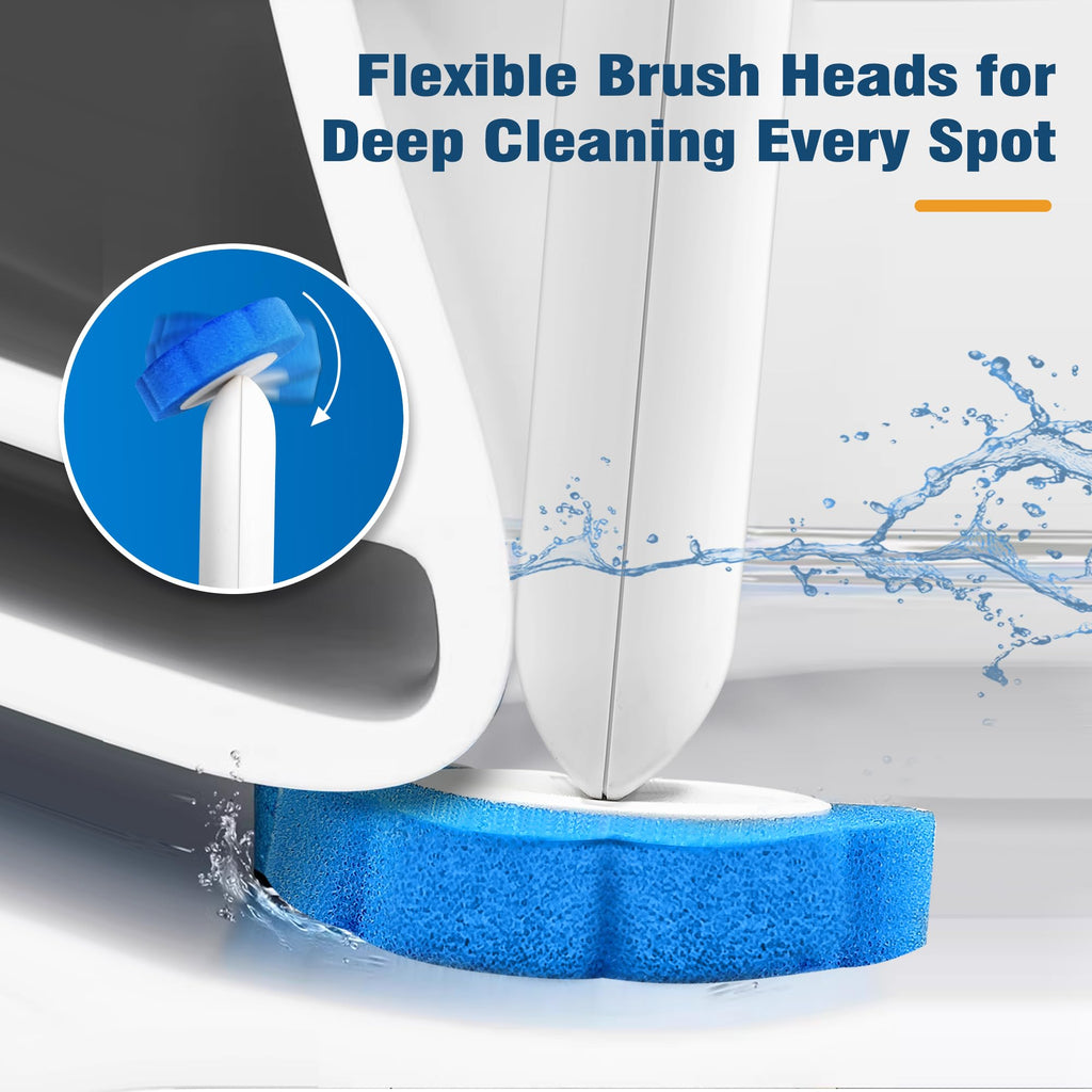 NEWE Disposable Toilet Brush Cleaner Refills 35PCS, Toilet Wand Replacement Heads