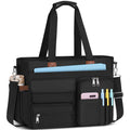 SDYSM Teacher Tote Bag for Women 15.6 inch Laptop Bag Nurse Work Bags Computer Messenger Shoulder Bags Laptop Briefcase with Insulated Pocket, for Travel Office College Nursing, Black