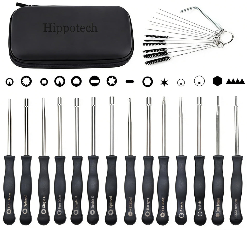 Hippotech Pack of 14 Carburetor Adjustment Tool with Screw Outer-Hexagon Scredrivers for 2-Cycle Small Engine for Poulan for Husqvarna for STIHL for Echo Trimmer Chainsaw