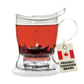 GROSCHE Aberdeen Tea Infuser Teapot & Smart Tea Maker - BPA-Free, Drip-Free Design | Coaster | Easy Brew | Easy Clean Steeper - Ideal Herbal Tea Gift & Holiday Gifts for Tea Lovers, (17.7 oz - 525 ml)