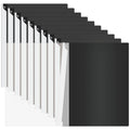 Dlicoda Report Covers with Swing Clip, 10 Pack Clear Front Presentation folders for A4/Letter Size, 8.9'' x 11.9'', 40 Sheet Capacity, No Punch Needed (Black)