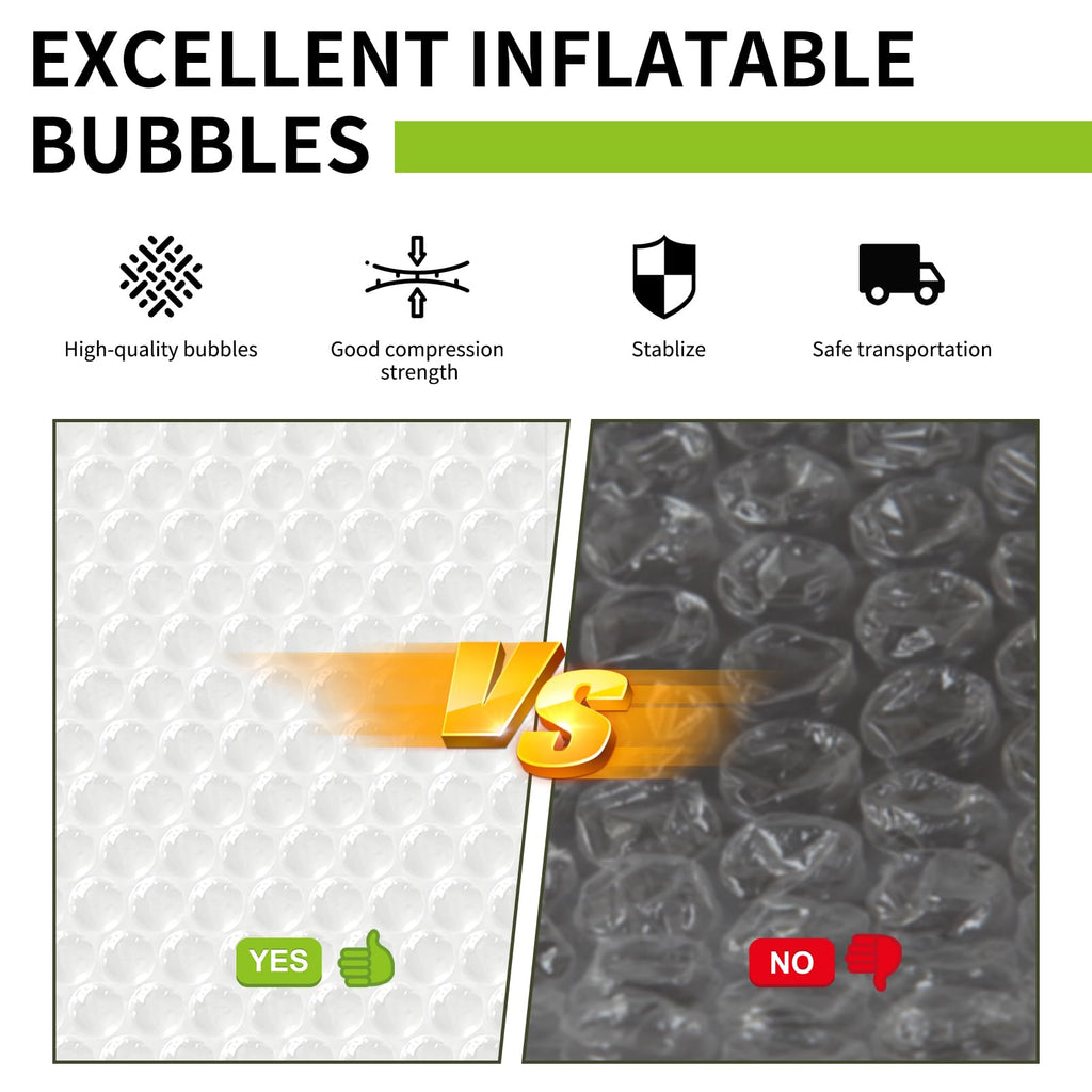High-PQ Lightweight Bubble Cushioning Wrap Roll, Nylon Bubble Cushioning Rolls, Fragile Packing Supplies for Shipping, Mailing and Moving Packing Supplies(1 Roll 16"X394'')