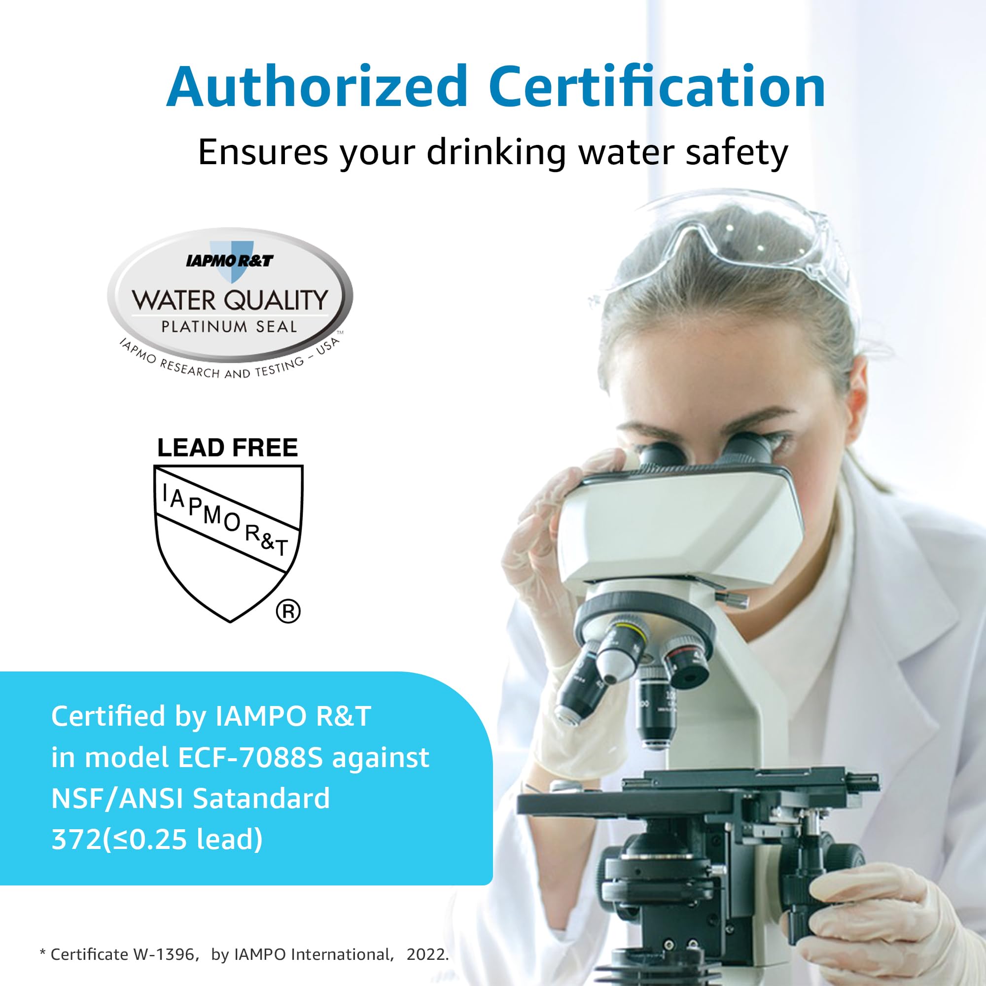 AQUA CREST NSF/ANSI 372 Certified Fluoride Water Filter, Replacement for Berkey® PF-2® Fluoride Reduction Elements, Berkey® Gravity Filtration System (Pack of 2)