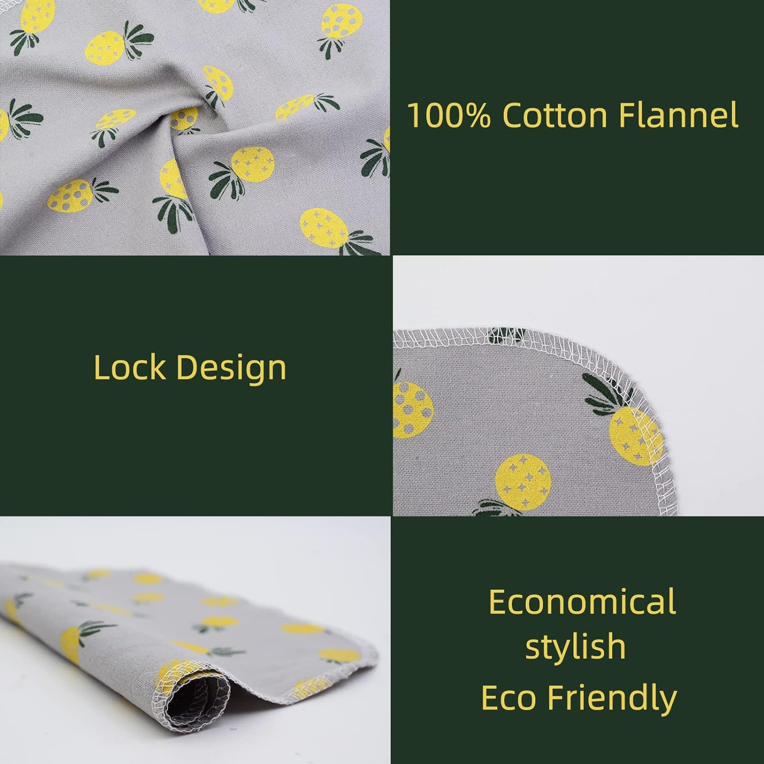 Chloven Paperless Towels Roll Washable Cotton Cloth, Reusable Paper Towels - 25 Pack with Durable Cardboard Roll - 10" X 10" Zero Waste Reusable Napkins Eco Friendly