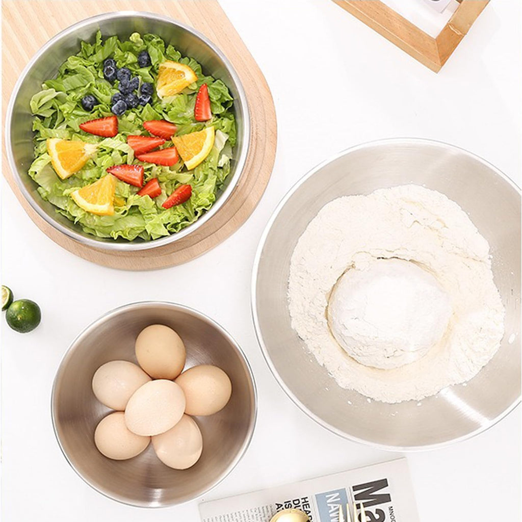 WANBY Stainless Steel Bowls Metal Lightweight Unbreakable Dinner Bowls Set Non-Toxin Dishwasher Safe BPA Free and Healthy (8 Pack 28Oz)