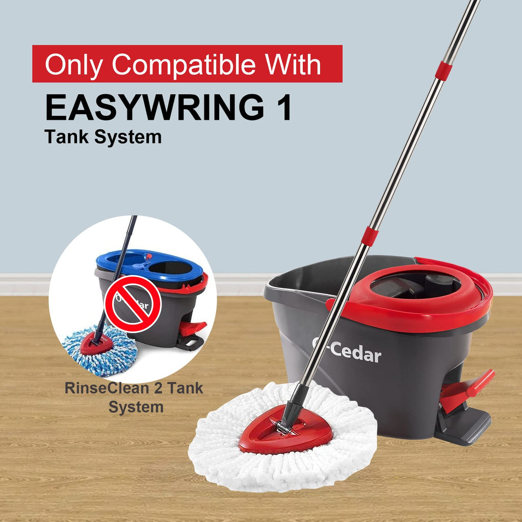 Easywring Spin Mop Refills for Vileda: Replacement Mop Head Fit for Vileda Triangle Wringing Bucket System - Washable & Reusable Rotating Microfiber Pads fit All Floor
